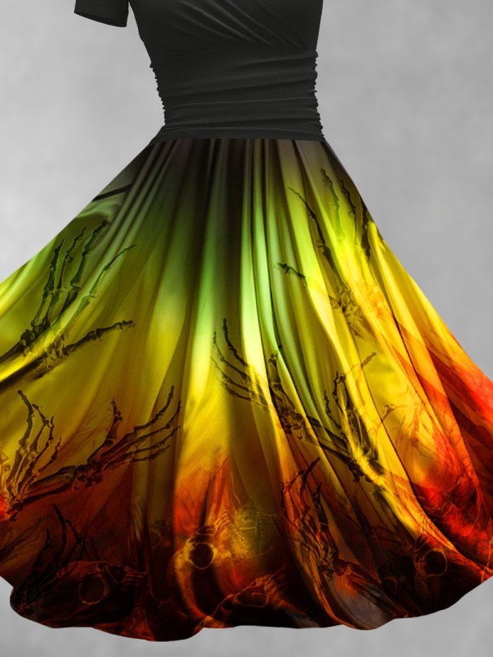 Women's Halloween Art Maxi Dress