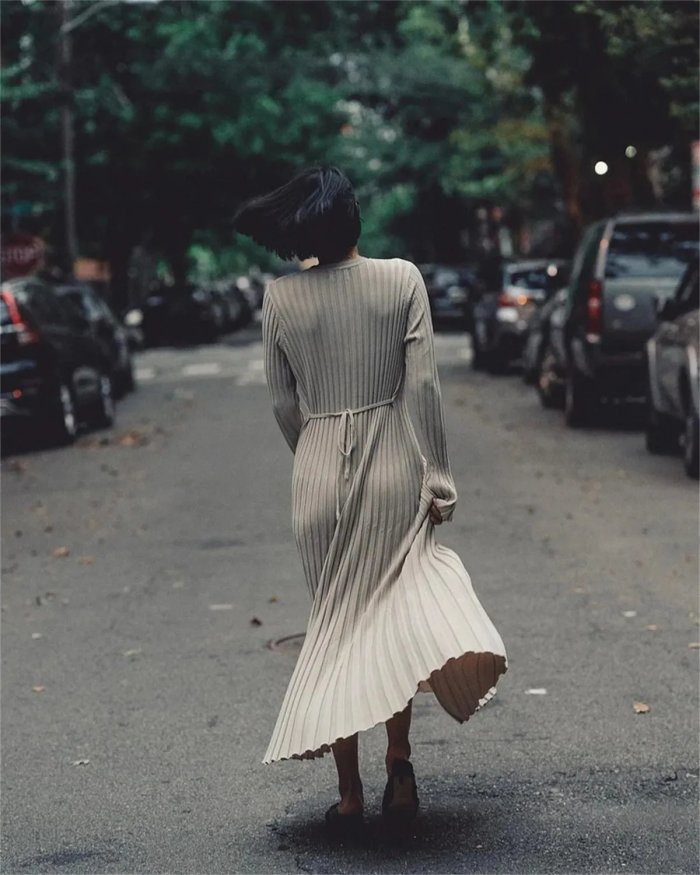 ⏰LAST DAY -50% OFF🔥2023 Fall New Sleeved Knit Midi Dress