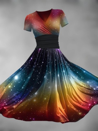 Women's Gradient Art Dress Maxi Dress
