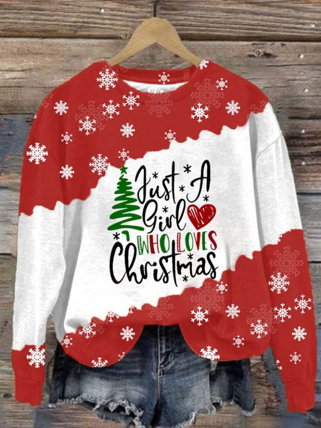Christmas Women's Printed Long Sleeve Sweatshirt