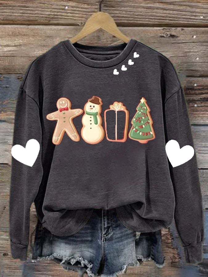 Women's Christmas Print Long Sleeve Sweatshirt