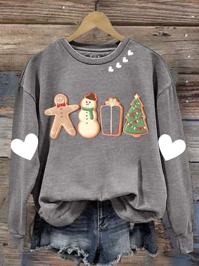 Women's Christmas Print Long Sleeve Sweatshirt