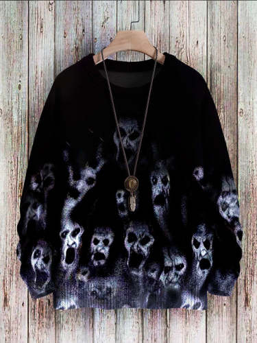 Halloween  Print Pullover Knitted Sweater