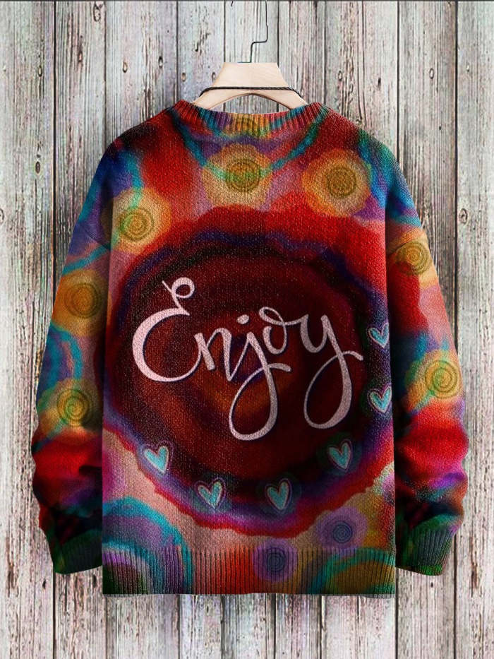 Unisex Vintage Art Vibe Print Sweater