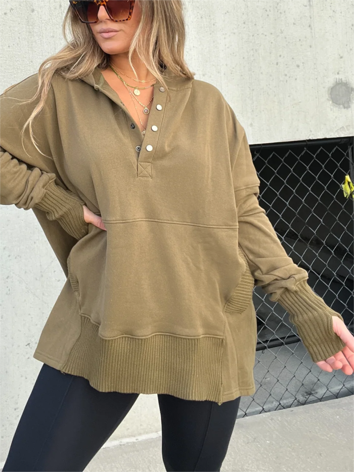 New Season Sale🍁50% Off-Women's Oversized Hoodie With Thumb Holes