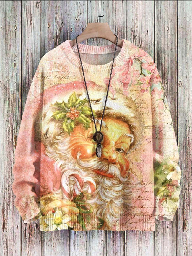 Christmas Print Pullover Knitted Sweater