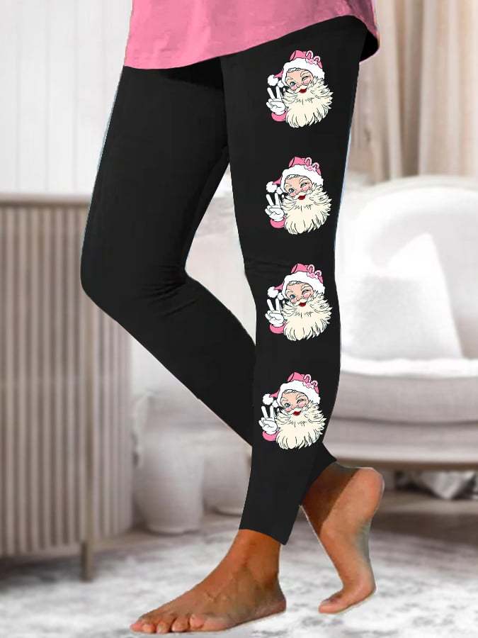 Women's Santa Claus Print Merry Chritmas Leggings