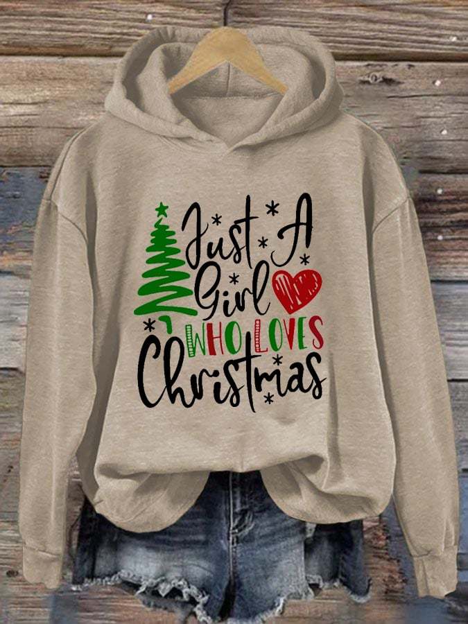 Christmas Ladies Printed Long Sleeve Sweatshirt