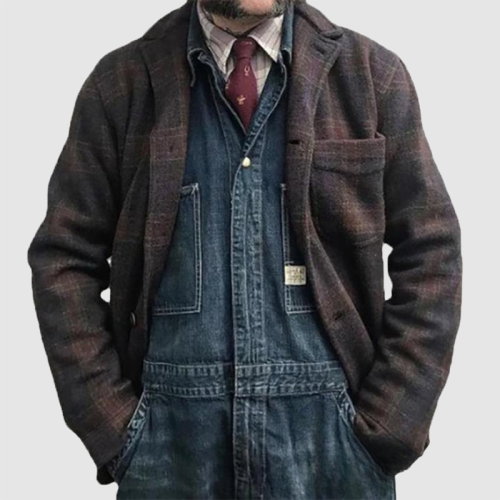 Men's New Autumn Lapel Fashion Wear Loose Jacket