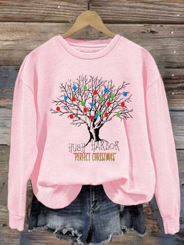 Women's Hush Harbor album Perfect Christmas Print Casual Sweatshirt