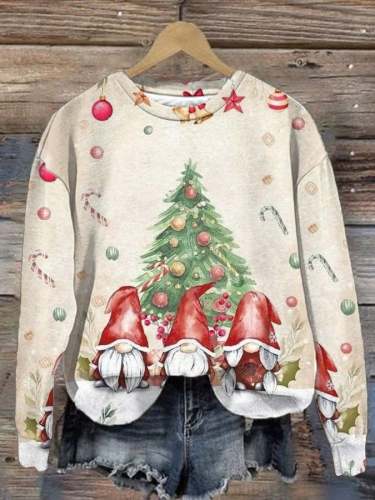 Women's Christmas Print Casual Sweatshirt