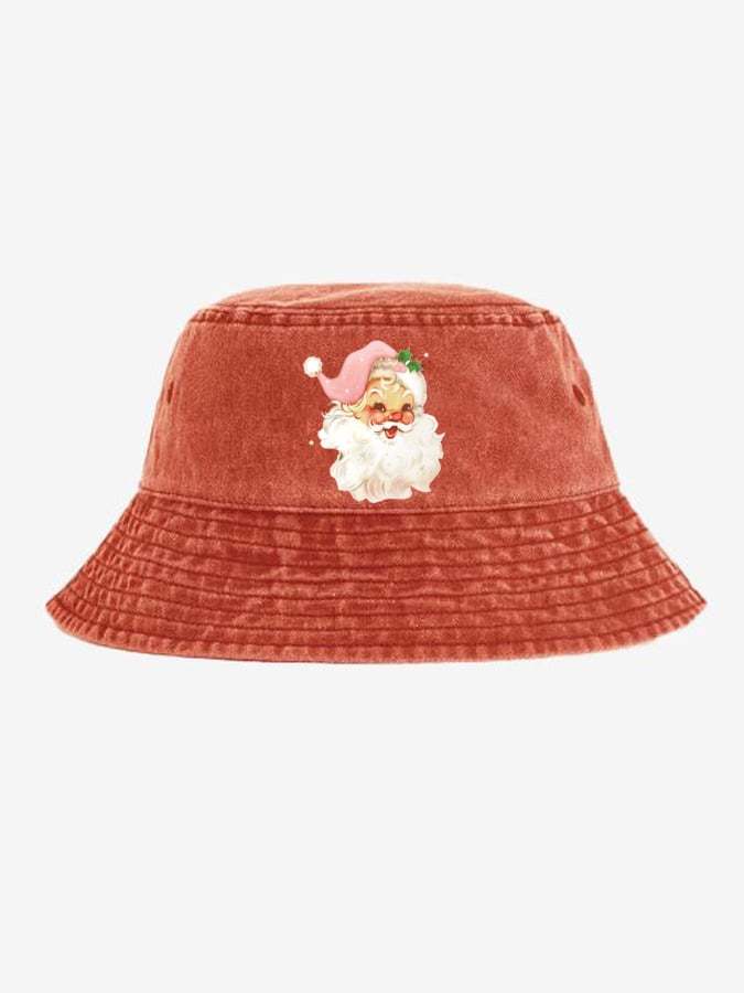 Santa Claus Print Fisherman's Hat