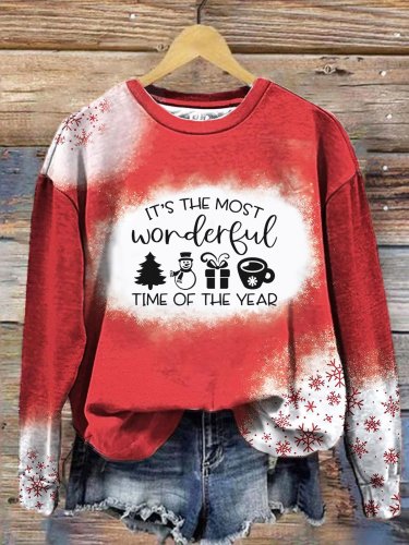 Women's Its The Most Wonderful Time Of The Year Print Sweatshirt