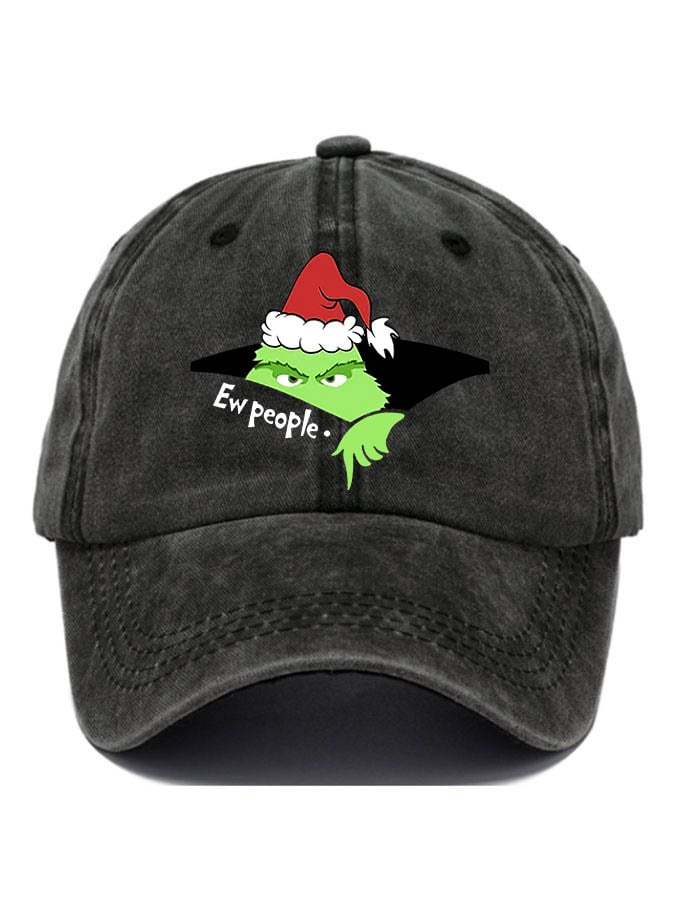 Unisex Christmas Cartoon Character EW People Print Hat