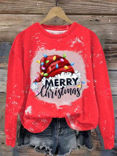 Women'S Christmas Print Long Sleeve Sweatshirt