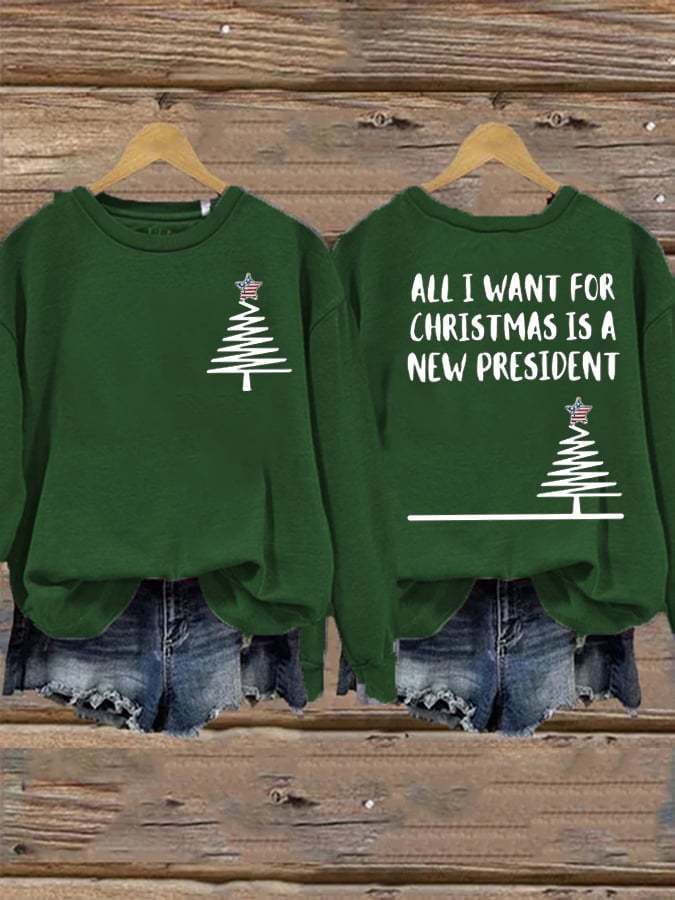 Women's All I Want For Christmas  Print Sweatshirt