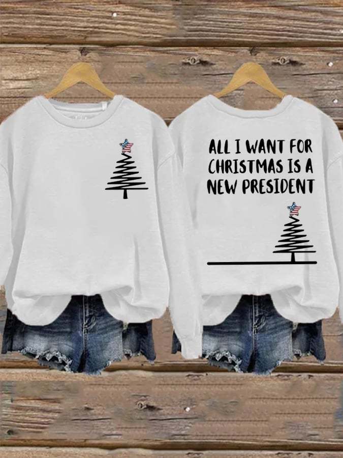 Women's All I Want For Christmas  Print Sweatshirt