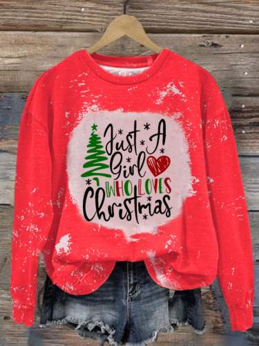 Women'S Christmas Print Long Sleeve Sweatshirt