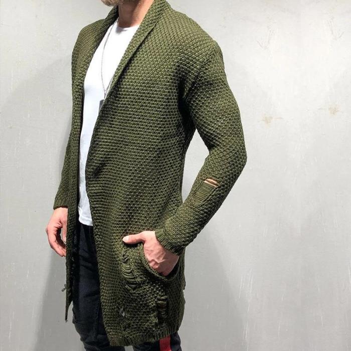 Casual Knitted Sweater Cardigan Long Coat