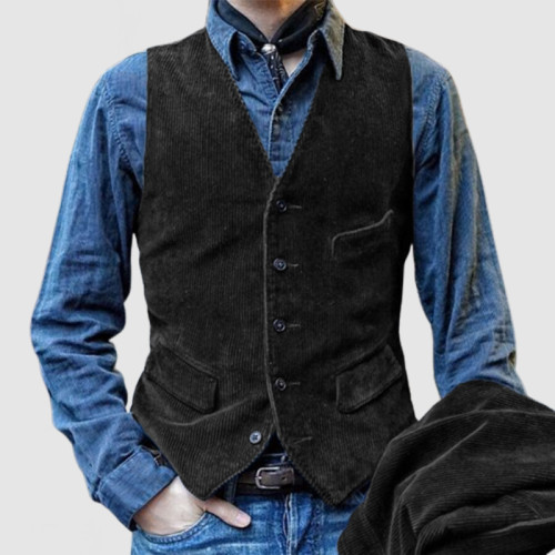 Men's Vintage Corduroy Sleeveless Vest(NEW)
