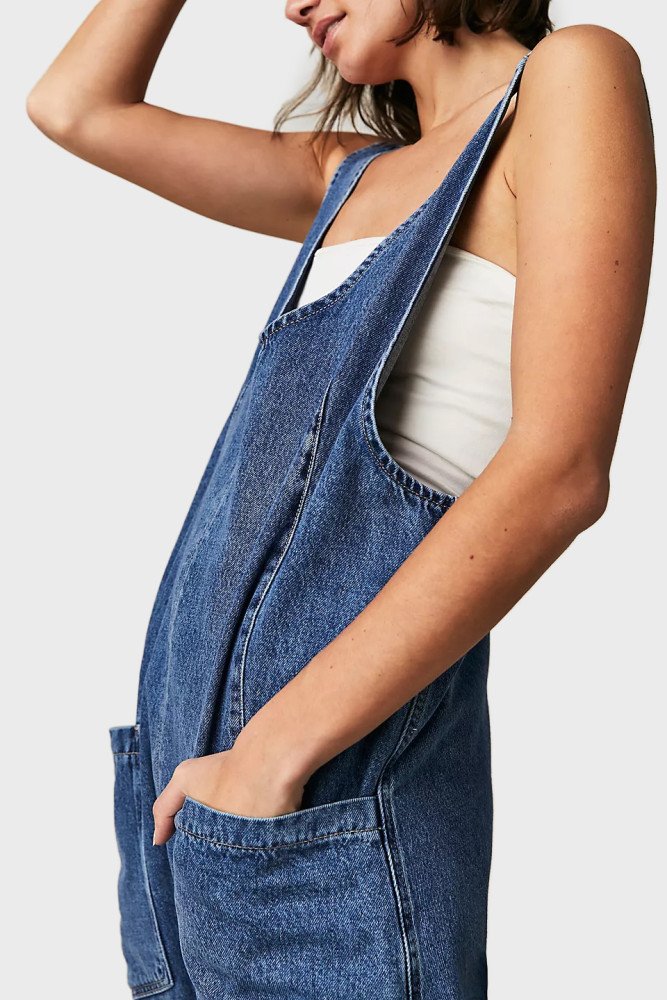 Autumn Sale 52% Off🍁-Harem Denim Jumpsuit (Buy 2 Free Shipping)