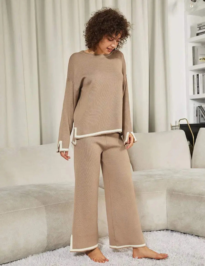 Halloween Sale 50% Off🍁-2023 Classy Elastic Knit Lounge Set