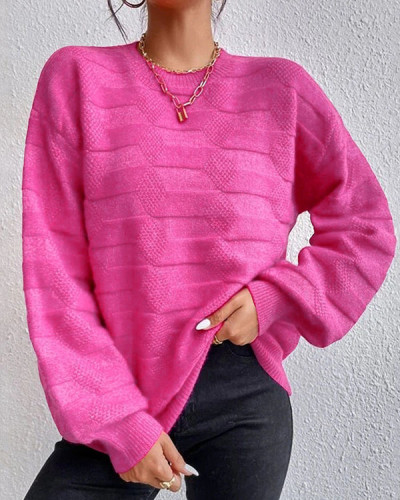 Solid Color Simple Street Sweater