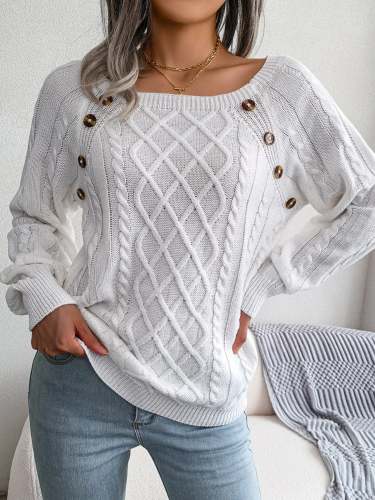 Alexandra Solid Cable Knit Sweater