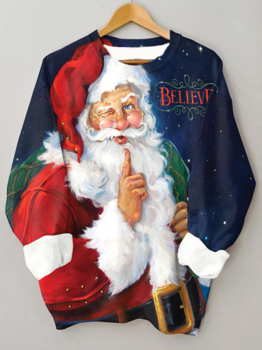 Christmas Believe in Santa Warm Sweatshirt