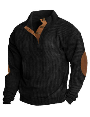 Men's Cashmere Casual Stand Collar Sweatshirt