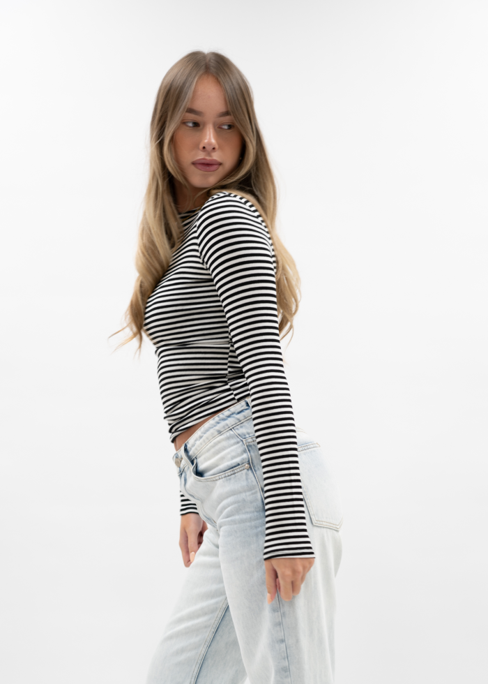 Stretch Double Layer Long Sleeve Top