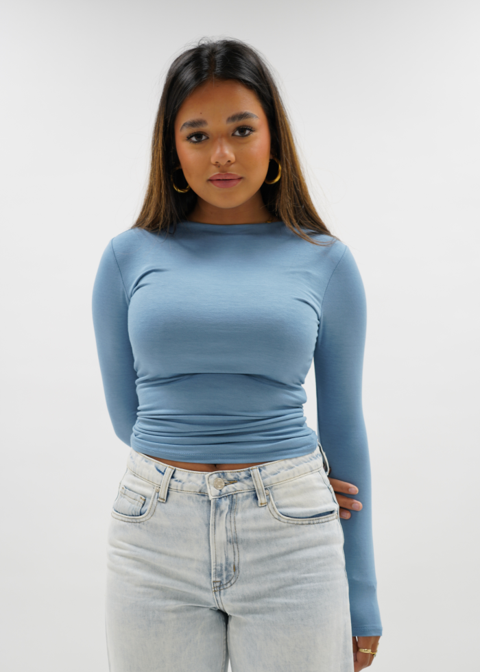 Stretch Double Layer Long Sleeve Top