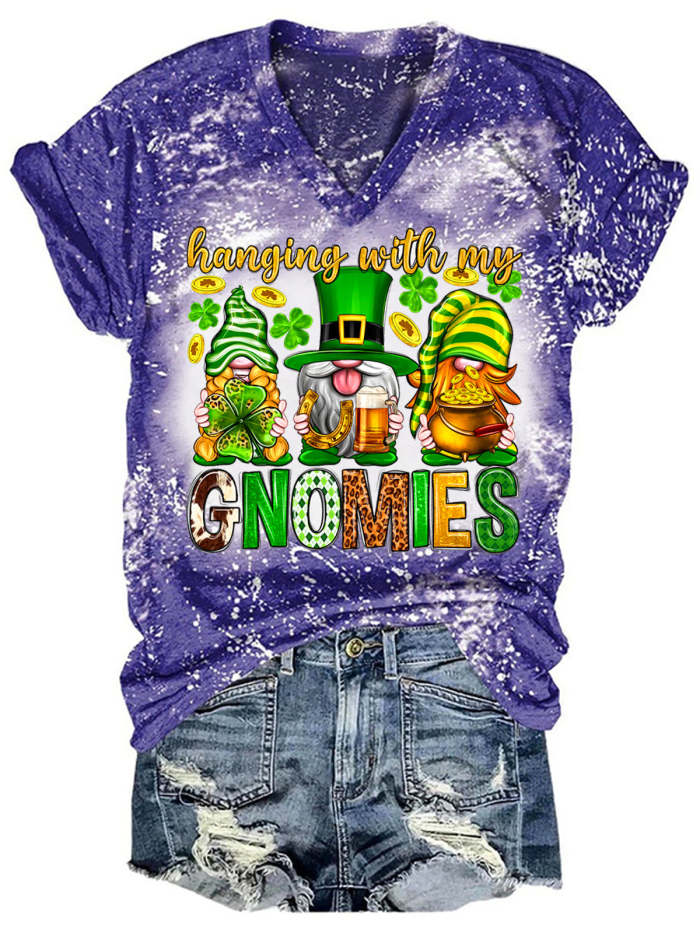 St. Patrick's Day Hanging With My Gnomies T-shirt