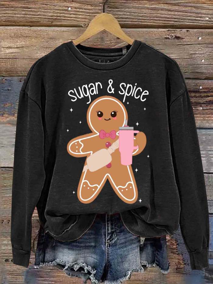 Sugar & Spice Gingerbread Christmas Casual Sweatshirt