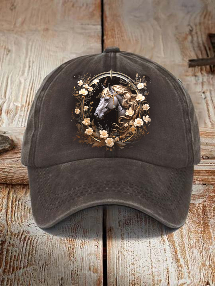 Horse Art Print Hat