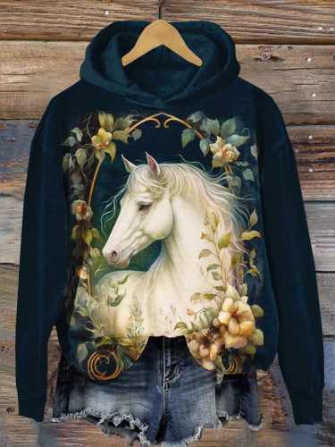 Horse Art Printed Sweatshirt