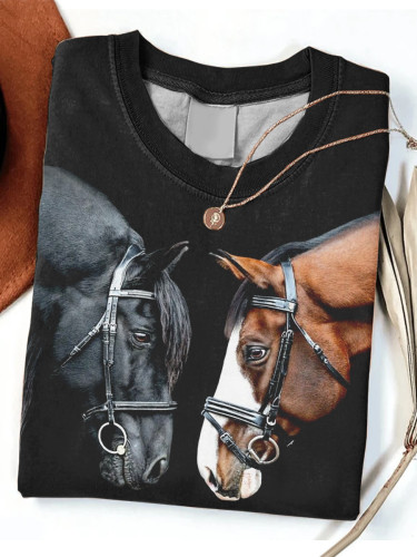 Art Horse Printed T-Shirt