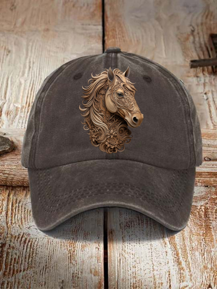Horse Art Print Hat