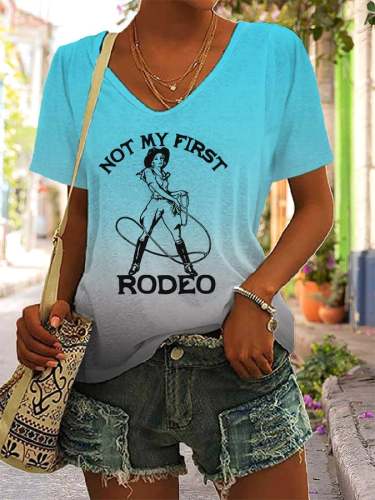 Women's Not My First Rodeo Casual T-Shirt