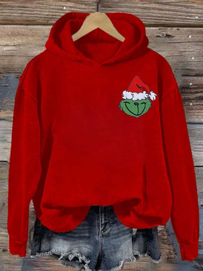 Women's Merry Christmas Print Casual Hoodie