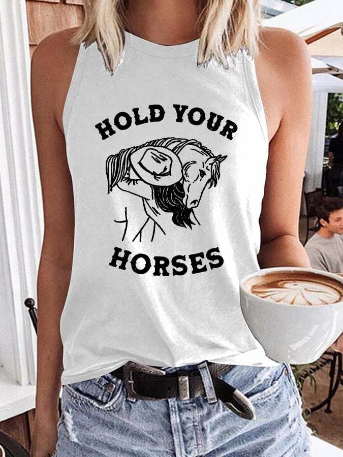 Women's Retro Cowgirl Casual Tank Top