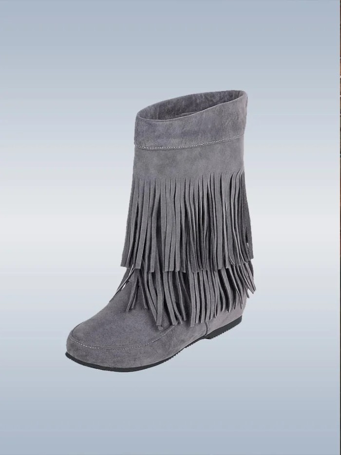 Women's Vintage Tassel Boots
