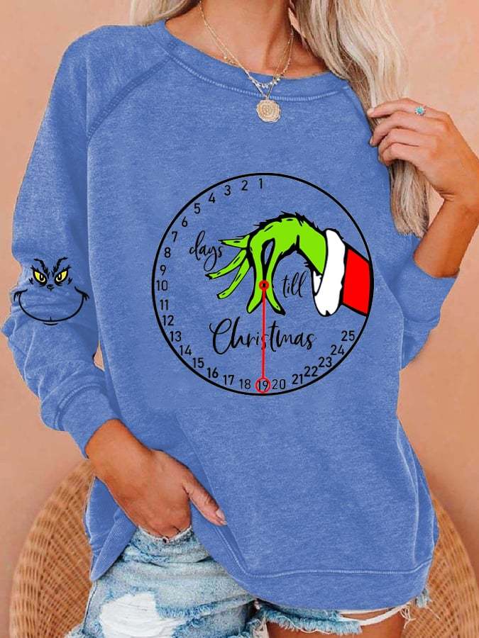 Women's Day Still Christmas Print Casual Sweatshirt