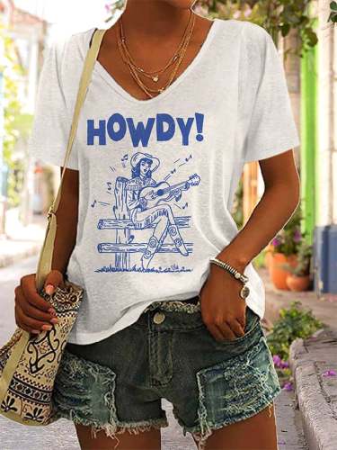 Women's Music City Cowgirl Casual T-Shirt