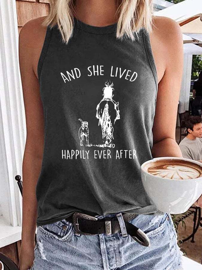 Women's And She Lived Happily Ever After Tank Top