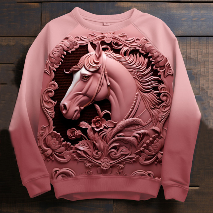 Women's Art Horse Pullover Sweatshirt