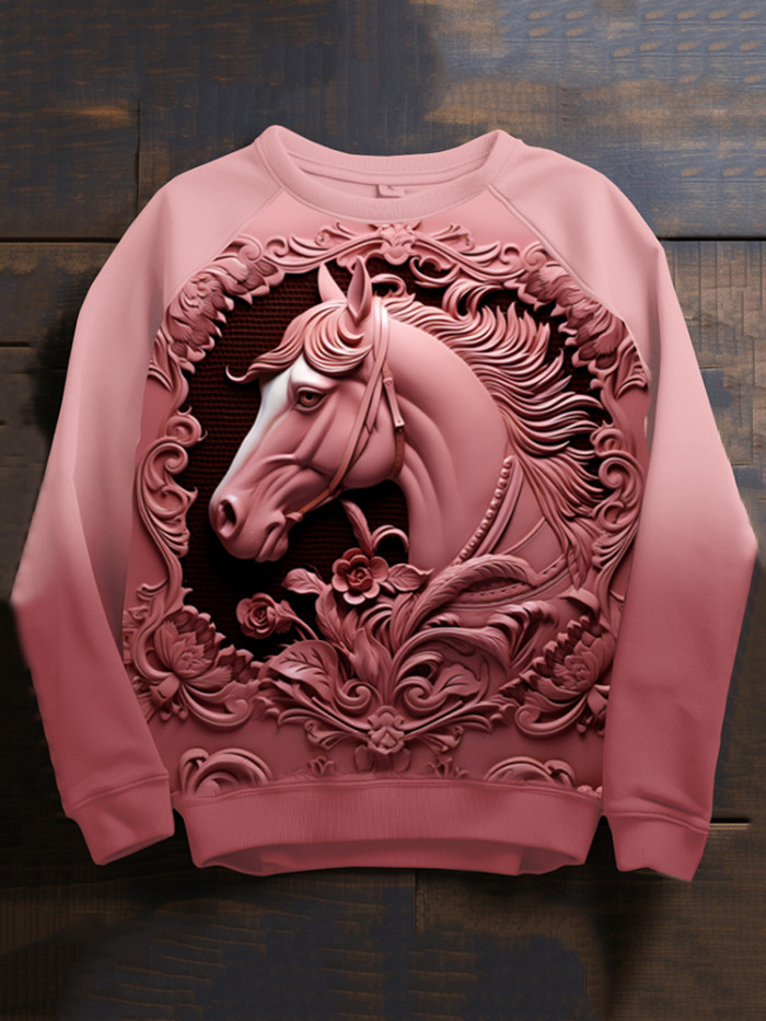 Women's Art Horse Pullover Sweatshirt