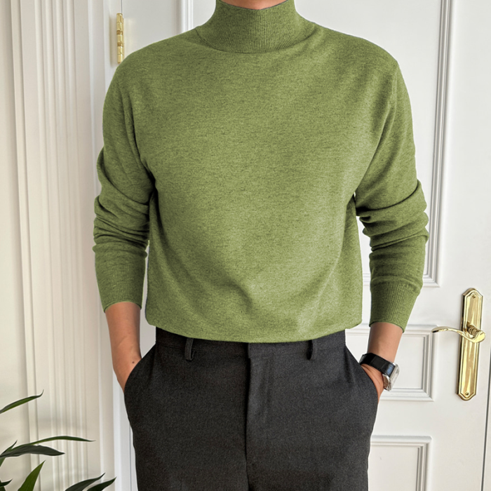 Men's Basic Bottom Cashmere Sweater ( NEW )