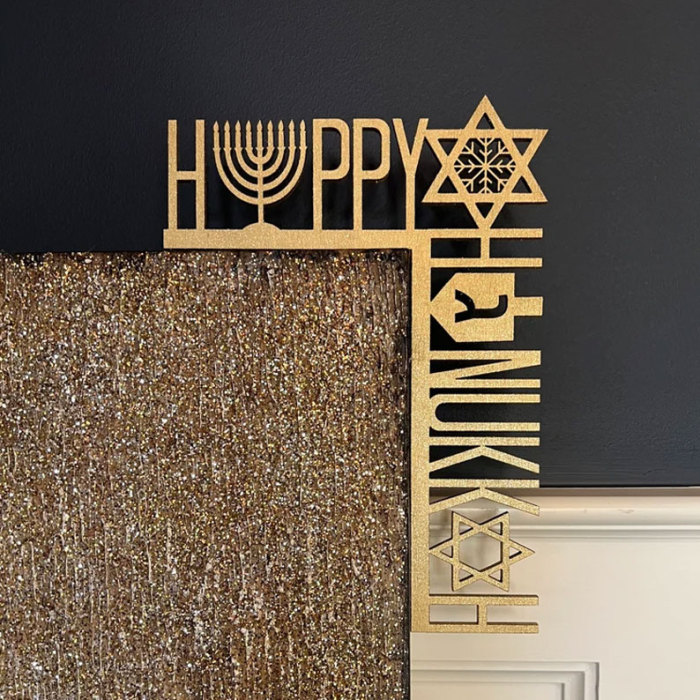 Happy Hanukkah Door Corner