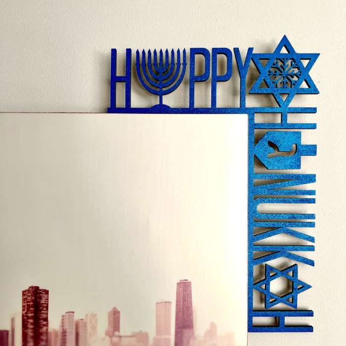 Happy Hanukkah Door Corner